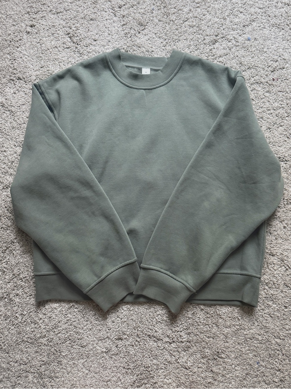 Lululemon Steady State Crewneck Oversized Sweatshirt in Willow Green Sz Medium - Picture 3 of 8